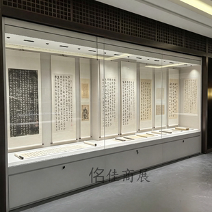 博物馆展示柜恒温恒湿电动平移通柜古董字画文玩定制陈列柜