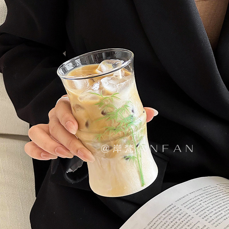 竹节小众设计感ins风玻璃杯