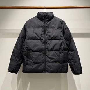 安踏羽绒服男2025冬季 立领保暖运动休闲黑色外套152547934 新款