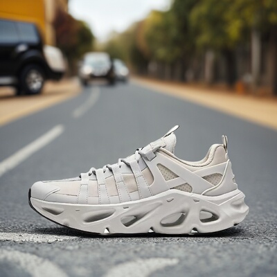 安踏光迹男子厚底耐磨轻便休闲鞋