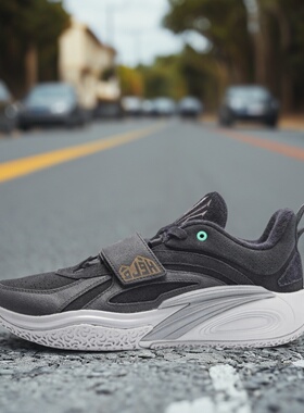 安踏KAI 1 欧文一代黑岩氮科技专业防滑耐磨低帮篮球鞋1124D1113
