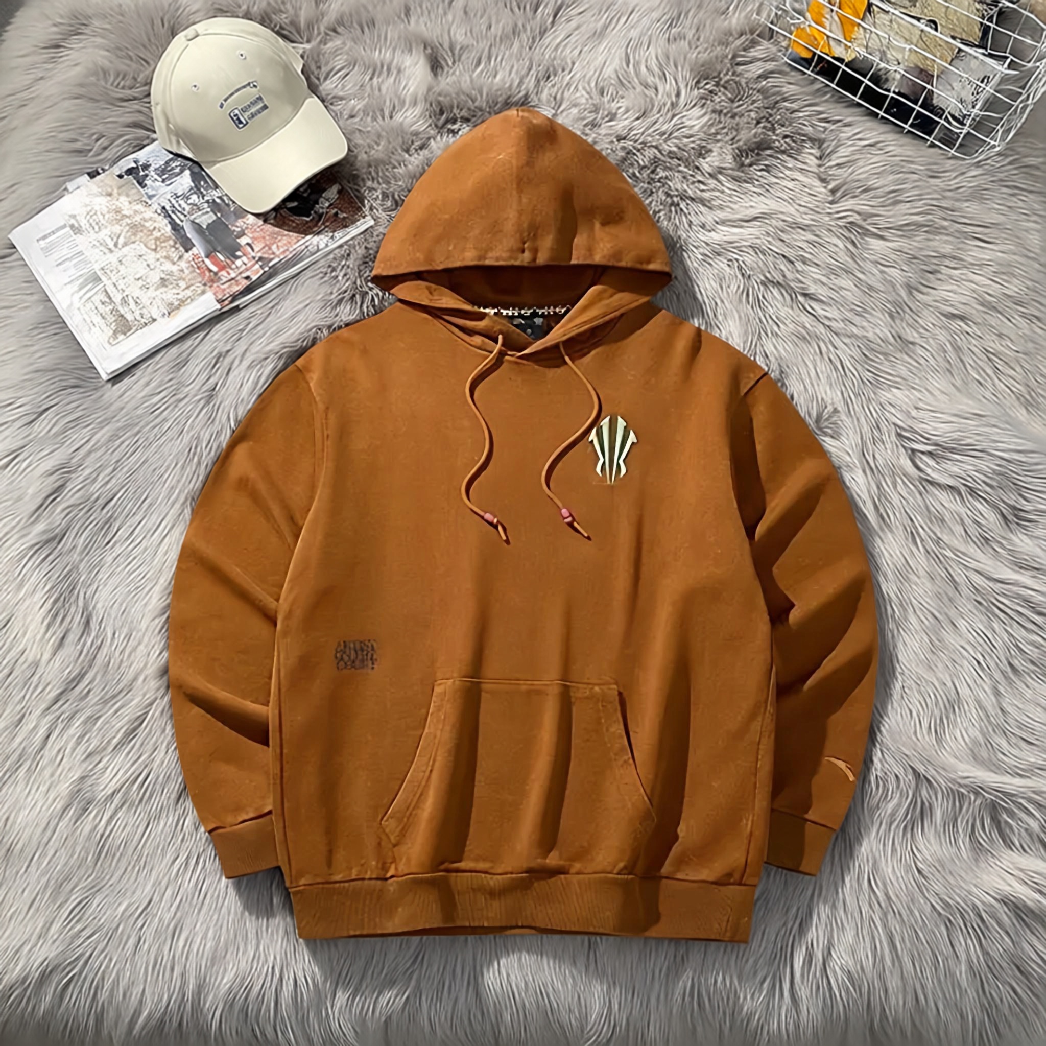 安踏男子连帽卫衣套头衫