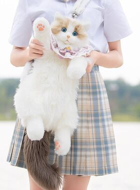 Chongker仿真布偶猫包包猫咪玩偶毛绒玩具闺蜜女朋友惊喜暖冬礼物