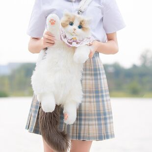 Chongker仿真布偶猫包包猫咪玩偶毛绒玩具闺蜜女朋友惊喜暖冬礼物