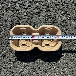 库迪同款 一次性外卖纸浆杯托杯套奶茶咖啡饮料打包杯座外带杯托