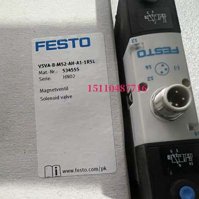 费斯托 FESTO 电磁阀 CPE18-M1H-5/3ES-1/4 现货 170250议价