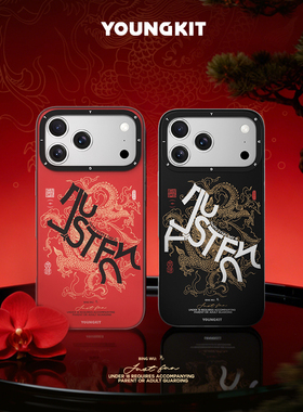 「龙马精神」高端苹果17promax潮牌手机壳马年高级感轻薄磁吸防摔