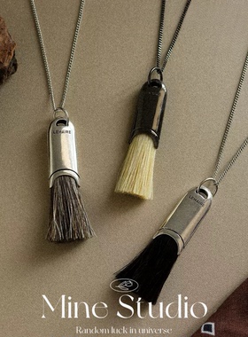 Mine Studio·韩国马鬃毛流苏项链车静媛同款小众设计高级毛衣链