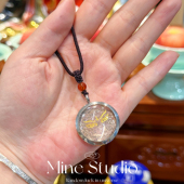 Mine Studio·原创灵狐催m手工项链白水晶嘎乌盒吊坠项链