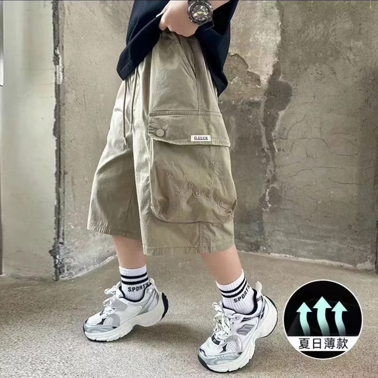 夏季薄款男童短裤儿童裤子外穿