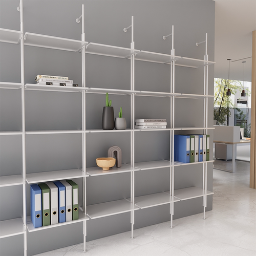 屏风隔断金属简约环保书架置物架