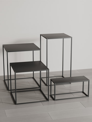 简约金属铁艺组合桌子置物架落地