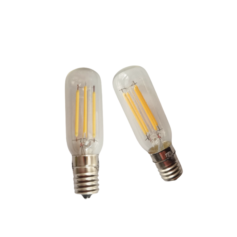 LED管状日系灯具照明灯节能灯E17  220V4W暖黄光螺纹灯泡复古高亮