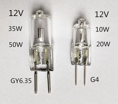 水晶插泡G4 12V10W20W35W50W仪器灯泡插针灯泡显微镜灯泡GU5.3