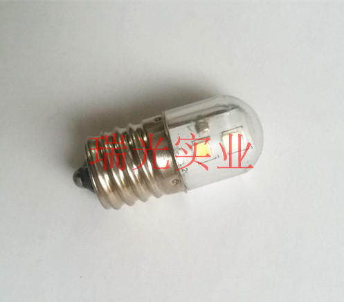 LED螺纹小灯珠E14E17 12V24V48V110V220V螺口小灯泡led指示灯泡
