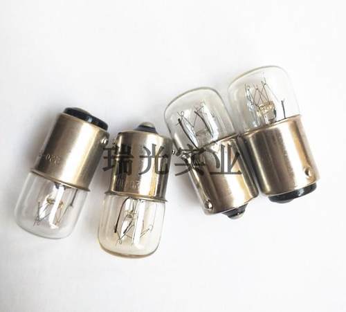 B15卡口灯泡12V24V48V110V220V5W10W卡口小灯泡 平头灯泡 指示灯