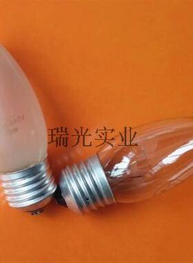 螺口台灯灯泡E27螺口灯泡220V230V螺口尖头台灯灯泡磨砂灯泡
