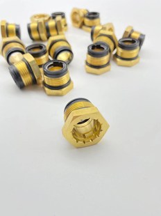 继动阀刹车总泵弹簧制动器快插管螺丝自锁气管接头纯铜螺帽