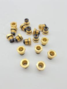 奔驰沃尔沃继动阀刹车总泵分泵气管快插纯铜螺丝带自锁功能螺帽