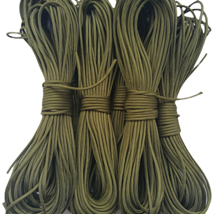 550磅4毫米军绿色黑色9芯伞绳伞兵速降救援绳登山绳户外帐篷拉绳