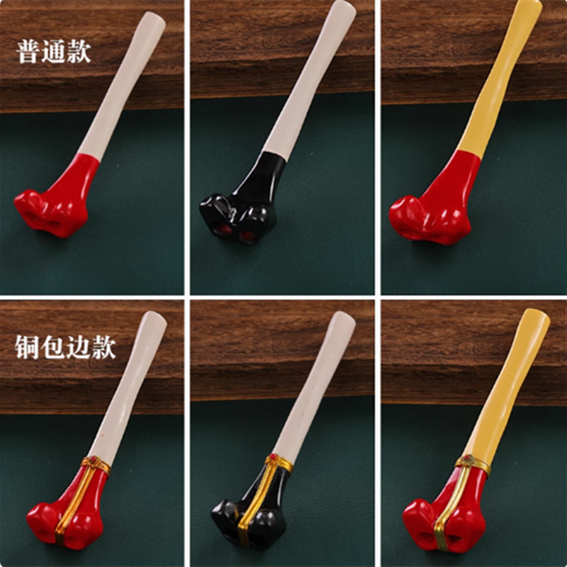 藏式尼泊尔树脂骨笛密宗法器长笛吹奏喇叭乐器声音清脆打磨光滑