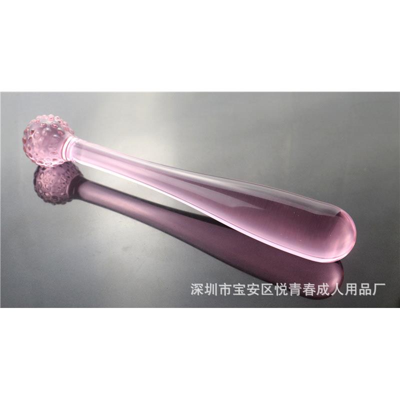 新款用手柄玻璃黄瓜女用器女用玻璃器器 男用玻璃按摩器 玻璃按摩