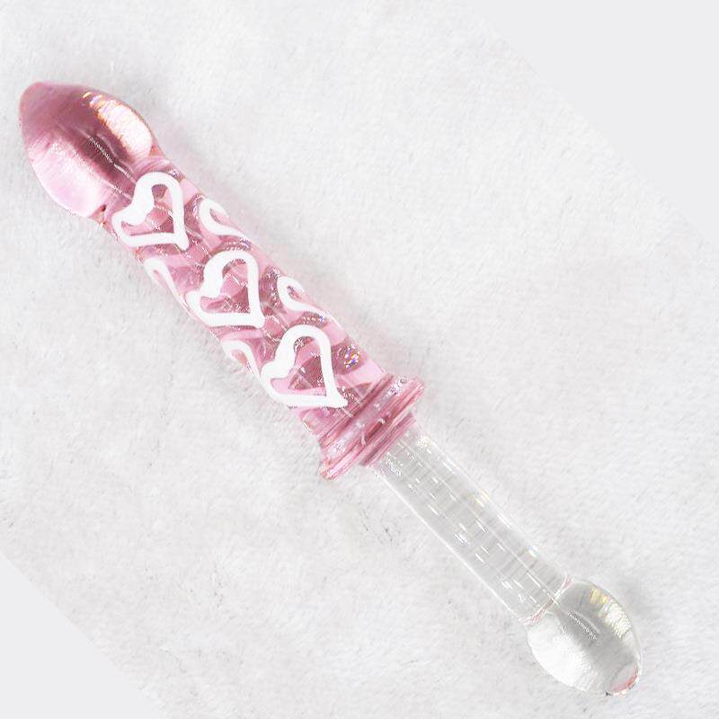 手动玻璃器器女用自律器玻璃器螺纹凸点双头使用按摩放松新款解压