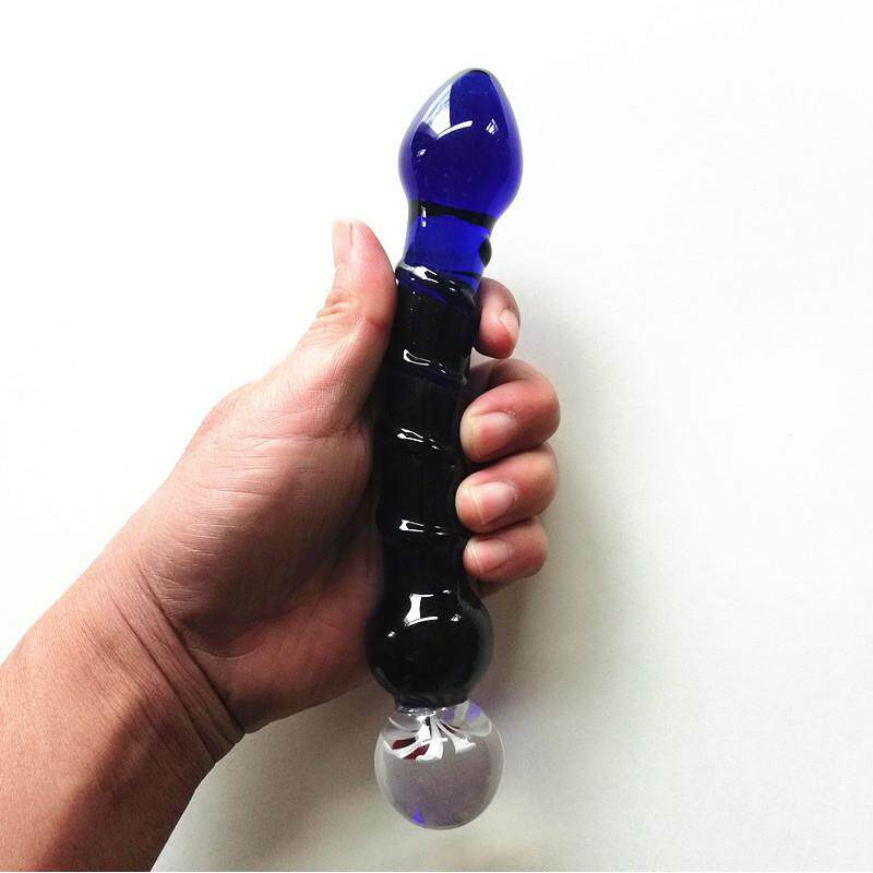 玻璃按摩器 大号水晶玻璃局部按摩器 男女用兴奋局部腰部菊部门塞