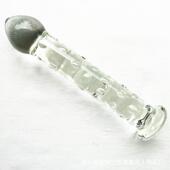 glass masturbation made used anus toy