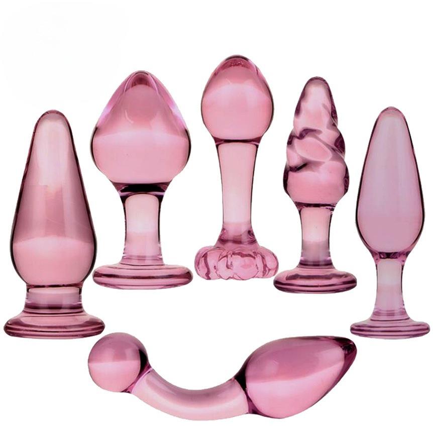 6款玻璃按摩器粉红玻璃女用按摩器放松透明局部按摩器按摩解压新