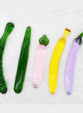 Glass-made female masturbation toy fake phallus adult produc