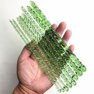 男用彩色玻璃水道堵马燕螺纹女用插器水晶水道扩张器腿部放松缓解