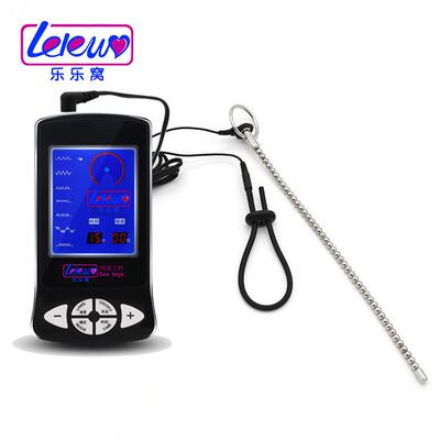 Male penis electric shock punishment toy urethral dilator