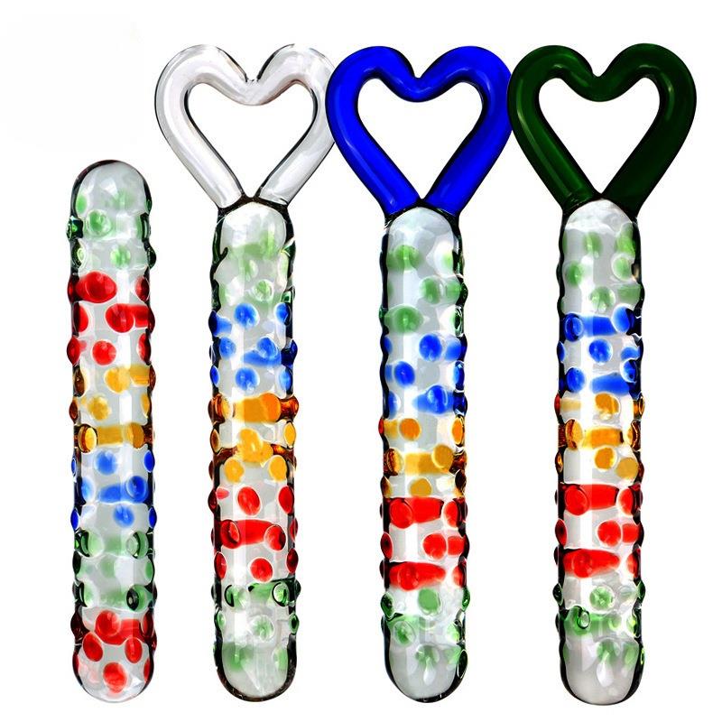 放松解压爱心透明玻璃放松器器男女用局部菊部门塞拉条按摩解压缓