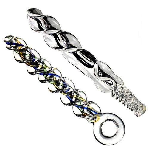 Glass-made femalemasturbation toy fake phallus adult product