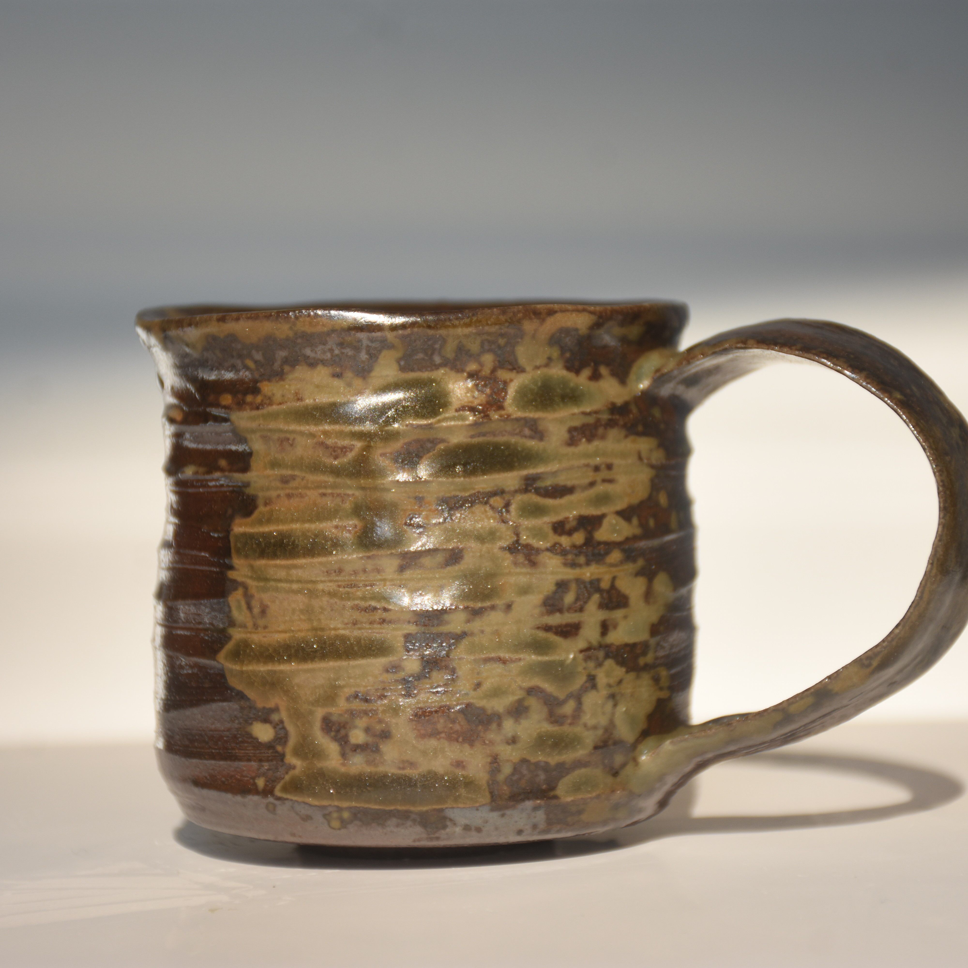 柴烧柴窑自然落灰纯手工茶杯主人杯手捏杯品茗杯茶具器皿杯子诧寂