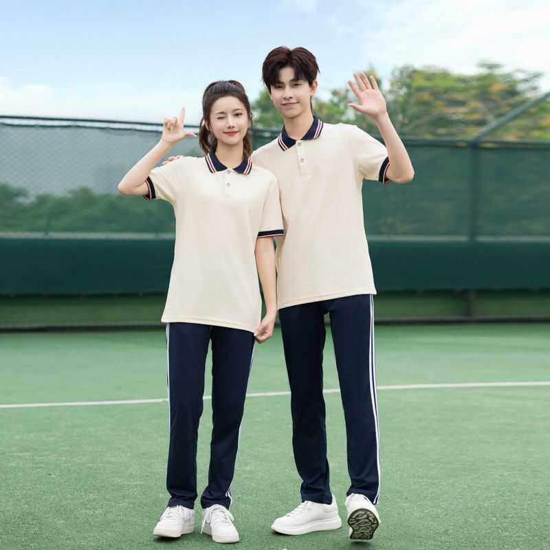 夏季校服套装中小学生短袖T恤初校服/园服