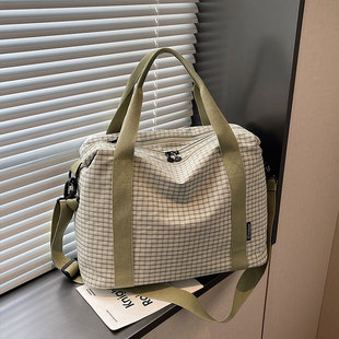 外出旅行包女单肩斜挎健身包大容量出差轻便待产收纳包手提行李包