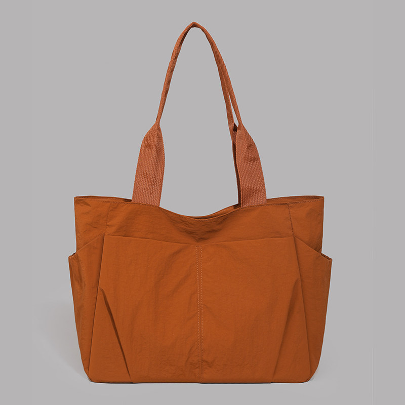 大容量手提托特包女新款轻便尼龙布单肩包森系学生百搭上课通勤包,箱包皮具/热销女包/男包,托特包,淘宝优惠券,粉丝福利购,淘宝优惠卷