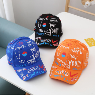 宝宝帽子春秋3 8岁遮阳棒球帽男儿童棉布帽女童小孩鸭舌帽夏天7