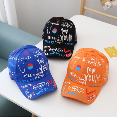 春秋遮阳女童小孩棉布帽