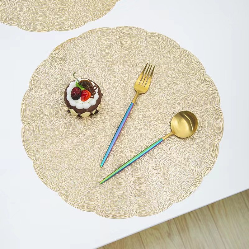 高级轻奢隔热餐桌垫西餐垫家用圆形防滑PVC西餐垫餐厅酒店托盘垫,餐饮具,餐垫,淘宝优惠券,粉丝福利购,淘宝优惠卷