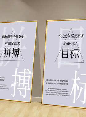 车间工厂公司办公室走廊墙面励志标语装饰挂画会议室前台墙贴海报