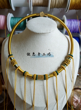 宝宝手工双扣多挂项圈