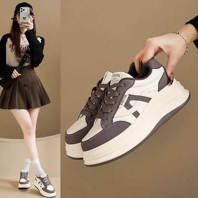 2026小白鞋女春季新款韩版ins女厚底休闲运动百搭板鞋街拍HB819