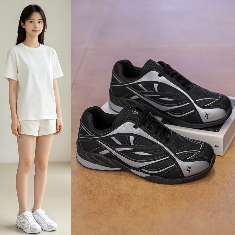 2026秋季德训小白鞋新款韩版ins女学生厚底增高运动休闲鞋HB1101