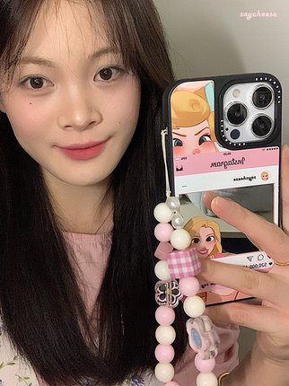 SayCheese原创 PINK Cheese！洋气可爱甜美公主INS全包镜面防摔苹果手机壳iPhone16Pro/16ProMax/15/14/13/12