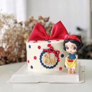 小红书同款裙子兜苹果公主蛋糕装饰摆件可爱卡通公主儿童插件