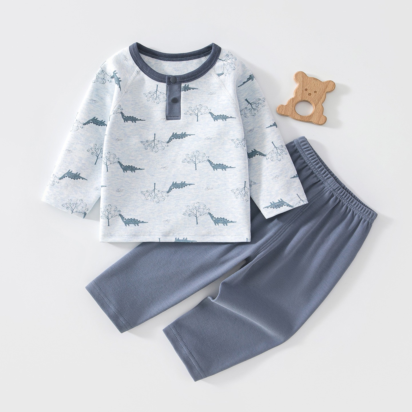 婴儿秋衣套装家居服外套