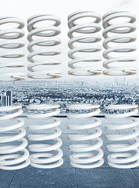 矩形弹簧SSWR螺旋压缩弹簧YSWR象牙白SWR31 37 43-35-40-250-300